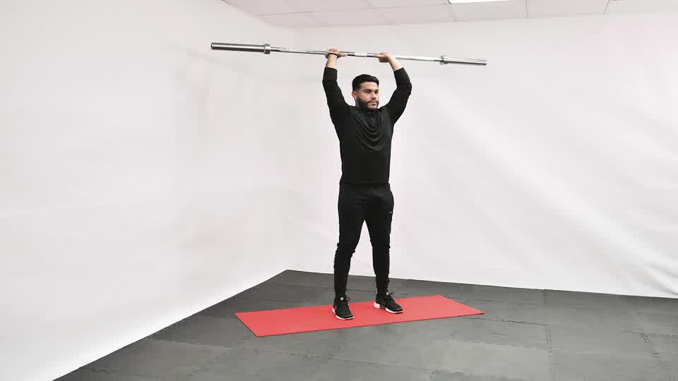 Barbell Overhead Tricep Extension