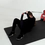 Cable Rotational Crunch (Supine) Demonstration