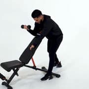 Dumbbell Alternating Preacher Curl Demonstration