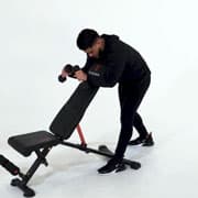 Dumbbell Reverse Preacher Curl Demonstration