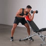 Dumbbell One-Arm Preacher Curl Demonstration