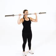 Barbell Shoulder Press Demonstration