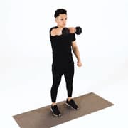 Dumbbell One-Arm Front Raise Demonstration