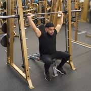 Smith Machine Rear Shoulder Press Demonstration