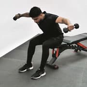 Dumbbell Seated Bent-Over Reverse Fly Demonstration