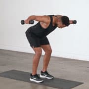 Dumbbell Bent-Over Reverse Fly Demonstration