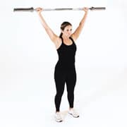 Barbell Rear Military Press  Demonstration