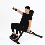Dumbbell One-Arm Front Raise (Seated) Demonstration