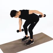 Dumbbell Alternating Bent-Over Reverse Fly Demonstration