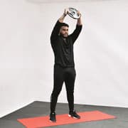 Weight Plate High Front Raise Demonstration