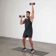 Dumbbell Alternating Press Demonstration