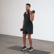 Dumbbell Alternating Bicep Curl Demonstration