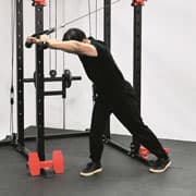 Cable Rope High Pulley Tricep Extension Demonstration
