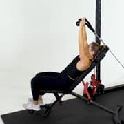 Cable Rope Incline Tricep Extension Demonstration