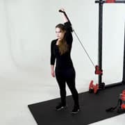 Cable One-Arm Tricep Extension Demonstration
