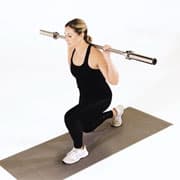 Barbell Split Jump Demonstration