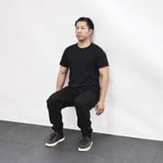 Bodyweight Wall Squat Demonstration