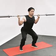 Barbell 1/2 Squat Demonstration