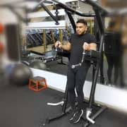 Parallel Bar Leg Raise Demonstration