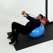 Cable Incline Fly (Stability Ball) Demonstration