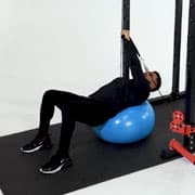 Cable One-Arm Incline Press (Stability Ball) Demonstration
