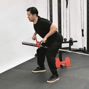 Machine T Bar Reverse Row Demonstration