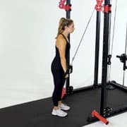 Cable One-Arm Tricep Pushdown Demonstration
