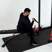 Cable One-Arm Concentration Curl Demonstration