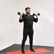 Dumbbell Push Press Demonstration