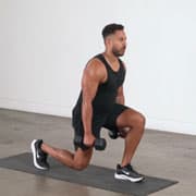 Dumbbell Lunge Demonstration