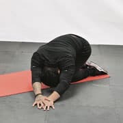 Child Pose Side Stretch Demonstration