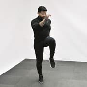 High Knee Walk External Hip Rotation Demonstration