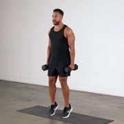 Dumbbell Calf Raise Demonstration