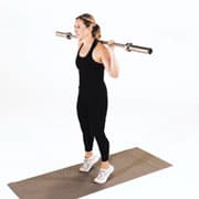 Barbell Standing Calf Raise Demonstration