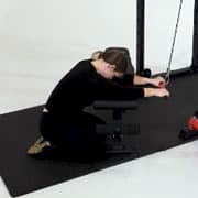 Cable Tricep Extension (Kneeling) Demonstration