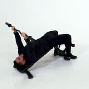 EZ Bar Decline Tricep Extension Demonstration