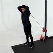 Cable Rope Overhead Tricep Extension Demonstration