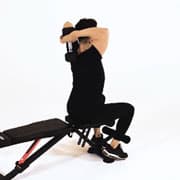 Dumbbell Seated Tricep Press Demonstration