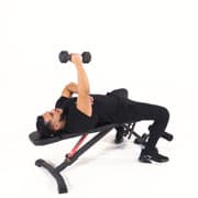 Dumbbell One-Arm Fly Demonstration