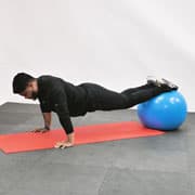 Stability Ball Push-Up Demonstration