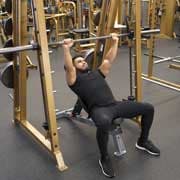 Smith Machine Incline Bench Press Demonstration