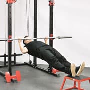 Machine Inverted Row (Feet Elevated) Demonstration