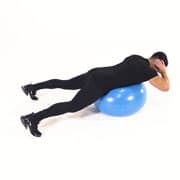 Stability Ball Back Extension Demonstration