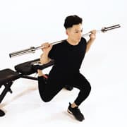 Barbell Bulgarian Split Squat Demonstration