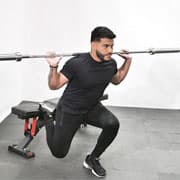 Barbell Single-Leg Squat Demonstration