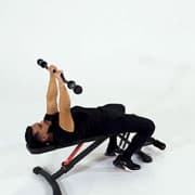 EZ Bar Tricep Extension Demonstration