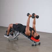 Dumbbell Decline Tricep Extension Demonstration