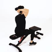 Dumbbell Seated One-Arm Tricep Extension Demonstration