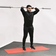 Barbell Overhead Tricep Extension Demonstration