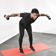 Dumbbell Bent-Over Raise Demonstration